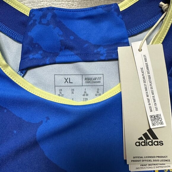 Sweden National Football Team Adidas Aeroready Jersey Women’s XL Blue NWT - Picture 3 of 5